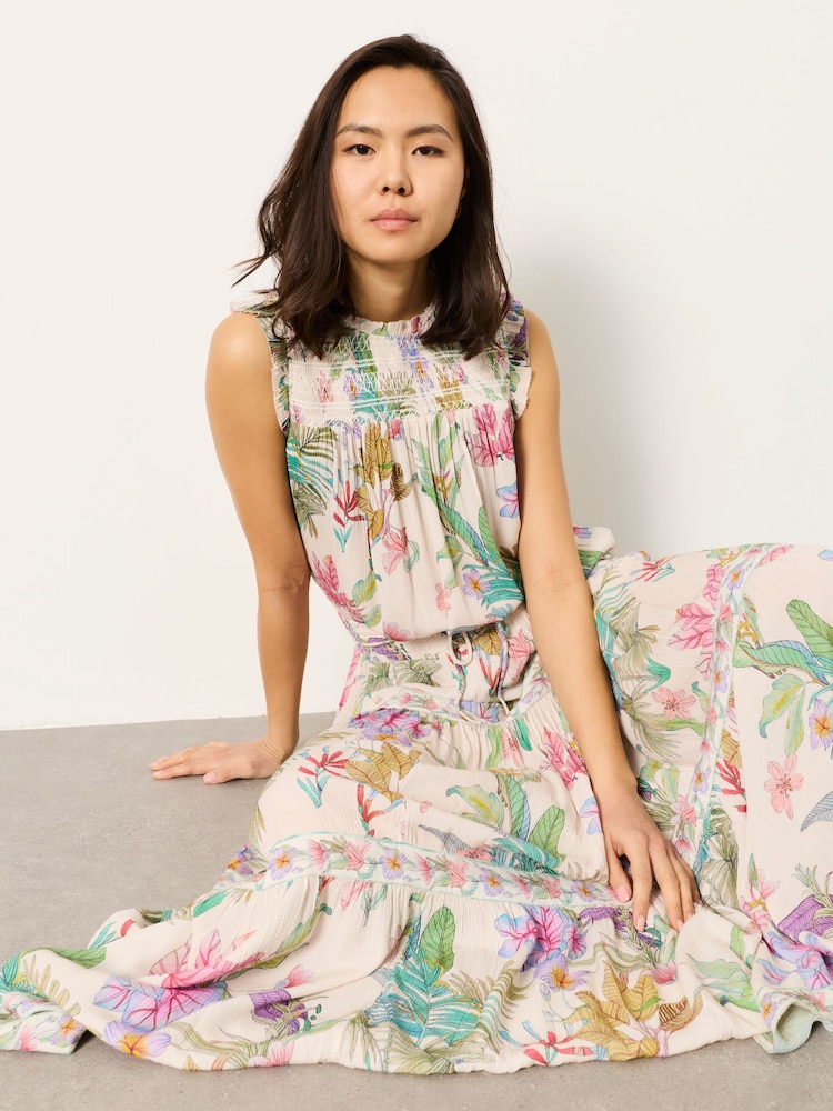 FatFace Elle Ivory Tropical Blouse - Image 6 of 6