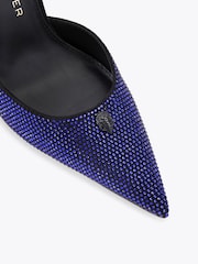 Kurt Geiger London Blue Eagle Point Ankle Strap Shoes - Image 4 of 4