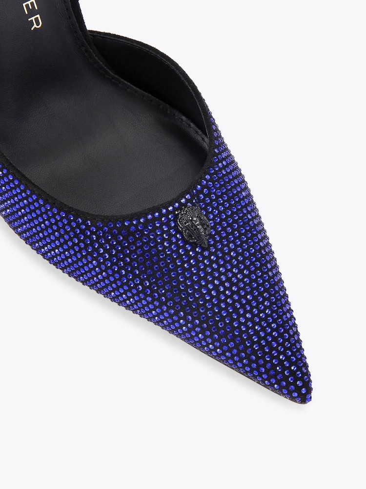Kurt Geiger London Blue Eagle Point Ankle Strap Shoes - Image 4 of 4 Kurt Geiger London Blue Eagle Point Ankle Strap Shoes - Image 4 of 4