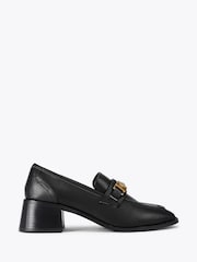 Kurt Geiger London Kingsley Heel Black Loafer Shoes - Image 1 of 4