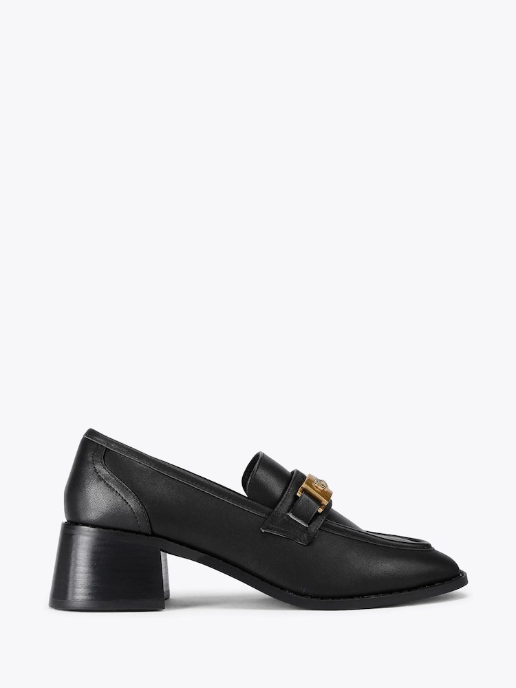 Kurt Geiger London Kingsley Heel Black Loafer Shoes - Image 1 of 4
