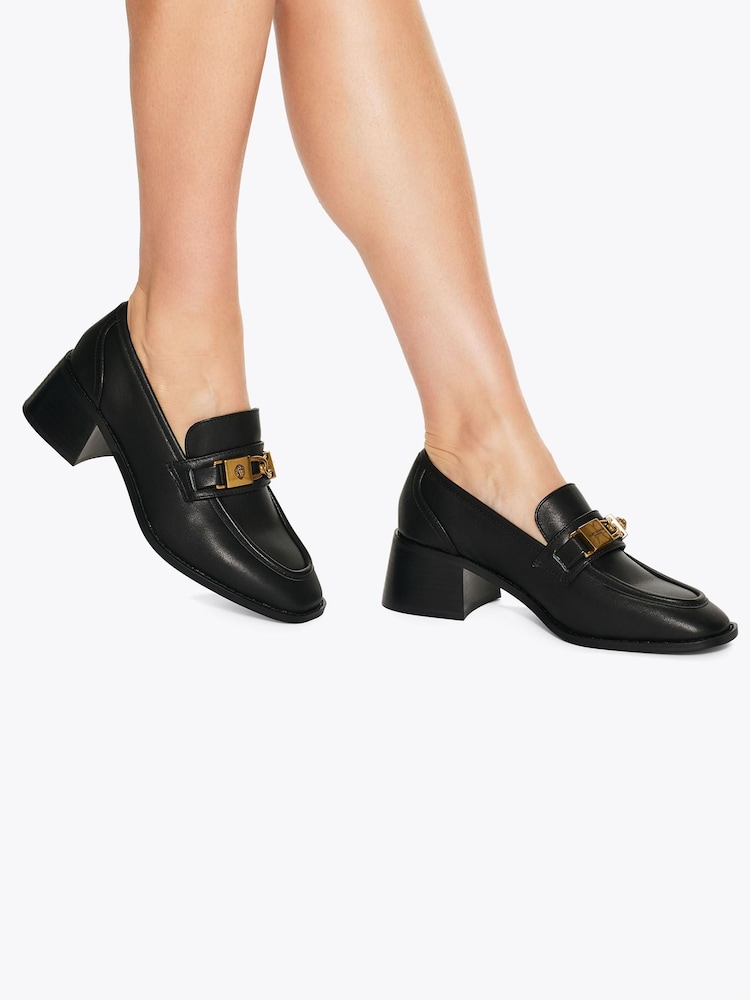 Kurt Geiger London Kingsley Heel Black Loafer Shoes - Image 5 of 5 Kurt Geiger London Kingsley Heel Black Loafer Shoes - Image 5 of 5