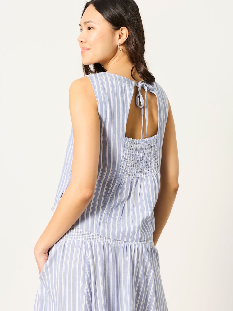 FatFace Dara Blue Blouse - Image 2 of 4