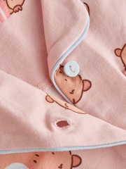 وردي Capybara - بيجامة شورت مزودة بأزرار كاملة (3-16سنة) - صورة 8 من 8