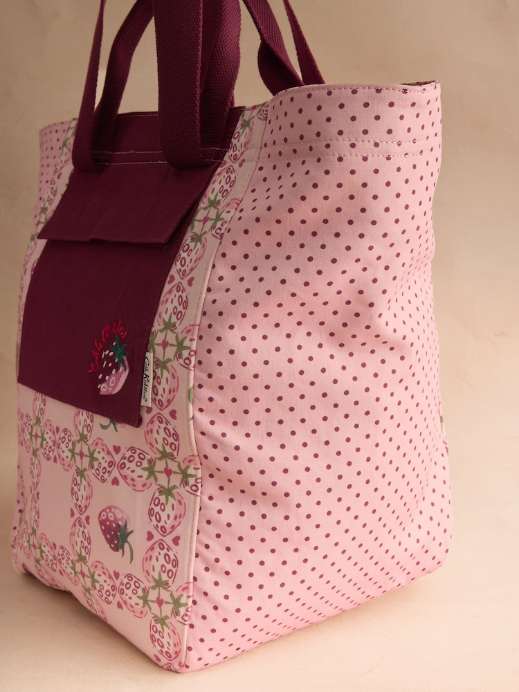 Cath Kidston Pink Raspberry Print Large Market Tote - Image 4 of 4