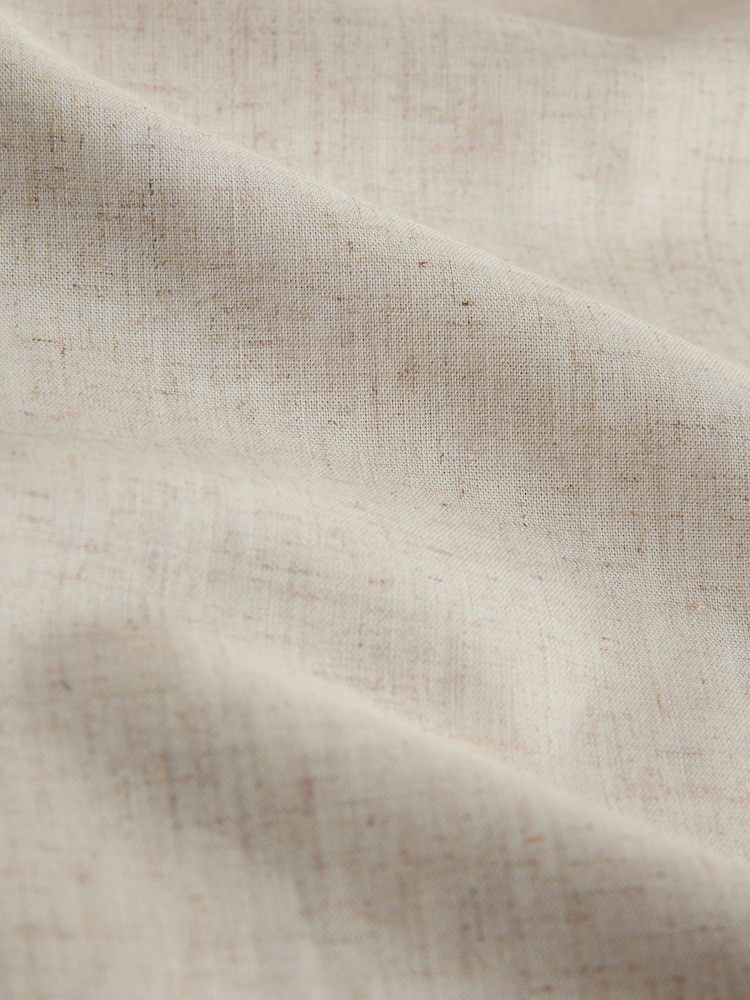 Neutral Pull On Wide Leg Trousers With Linen - Image 3 of 3