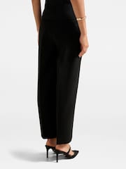 Forever New Black Felicity Barrel Leg Trousers - Image 3 of 5