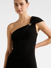 Forever New Black Robyn One Shoulder Jersey Maxi Dress - Image 3 of 4