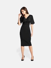 Hot Squash Short Sleeve Cocktail Black Dress - Bild 2 von 4
