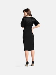 Hot Squash Short Sleeve Cocktail Black Dress - Bild 3 von 4