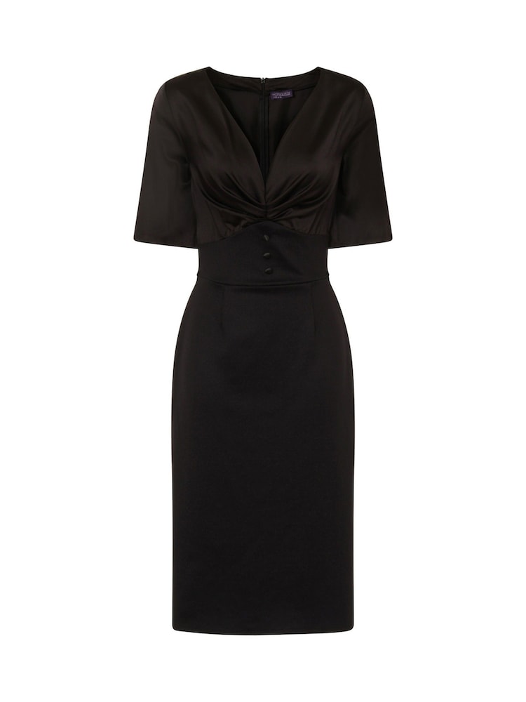 Hot Squash Short Sleeve Cocktail Black Dress - Bild 4 von 4