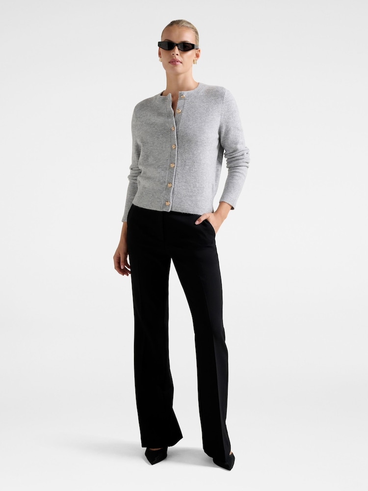 Forever New Grey May Crew Neck Cardigan - Image 5 of 5 Forever New Grey May Crew Neck Cardigan - Image 5 of 5