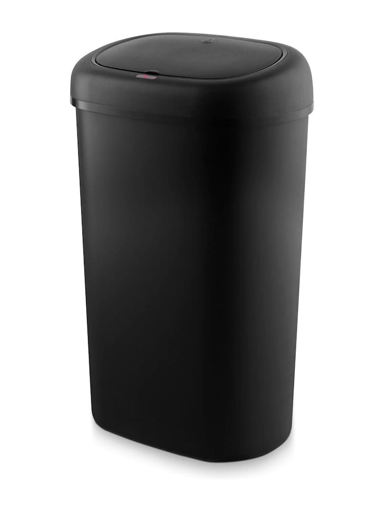 Swan Black 55L Oval Sensor Bin - Image 1 of 9