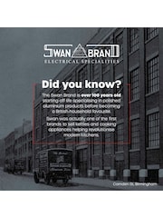 Swan Black 55L Oval Sensor Bin - Image 8 of 9