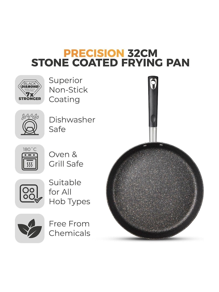 Tower Black Stone Coated Frying Pan 32cm - Image 2 of 10
