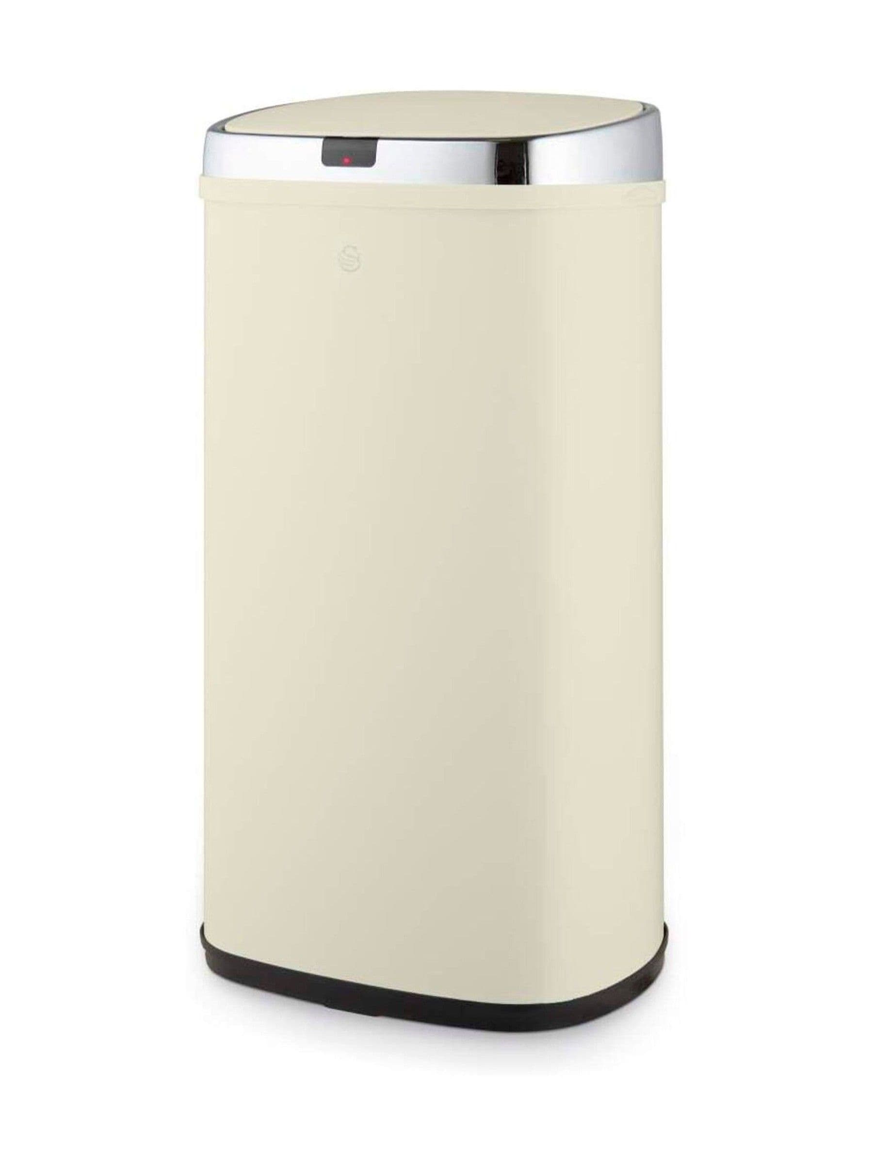 Swan 42L Square Sensor Bin Cream | Size: A - Image 4