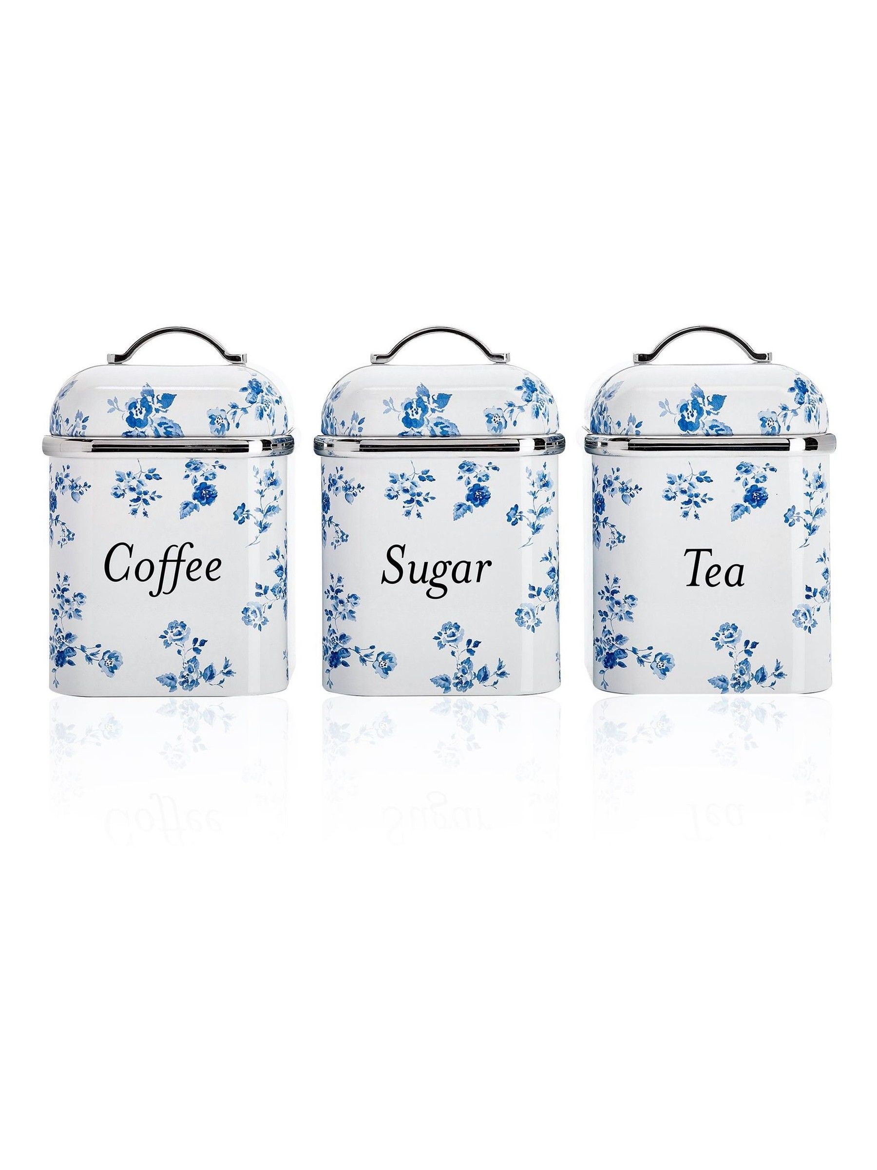 Buy Laura Ashley 3 Piece China Rose Canister Set from the Next UK