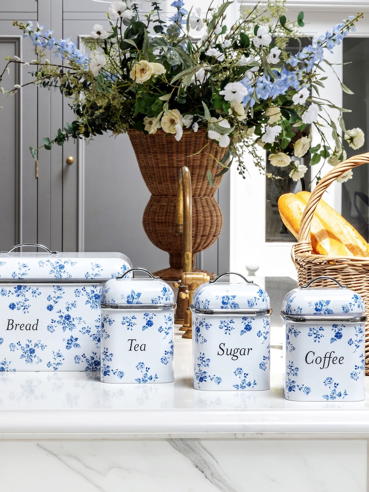 Laura Ashley 3 Piece China Rose Canister Set - Image 2 of 11