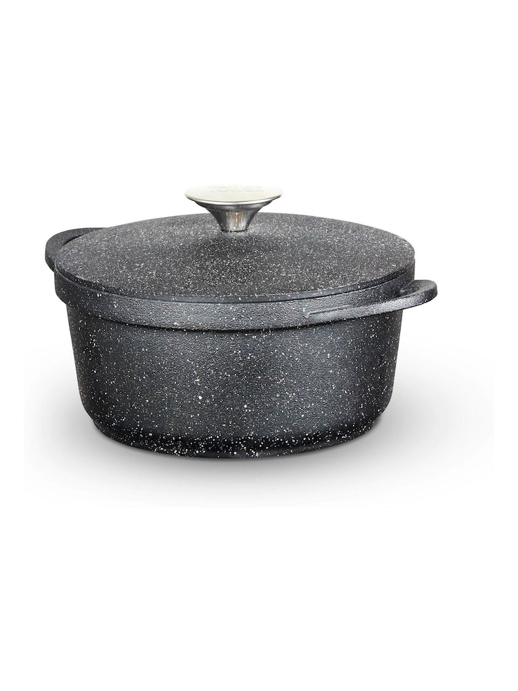 Tower Black 20cm Casserole Dish with Aluminium Lid - Image 1 of 9