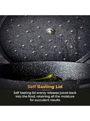 Tower Black 20cm Casserole Dish with Aluminium Lid - Image 4 of 9