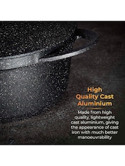 Tower Black 20cm Casserole Dish with Aluminium Lid - Image 5 of 9