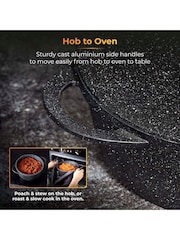 Tower Black 20cm Casserole Dish with Aluminium Lid - Image 6 of 9