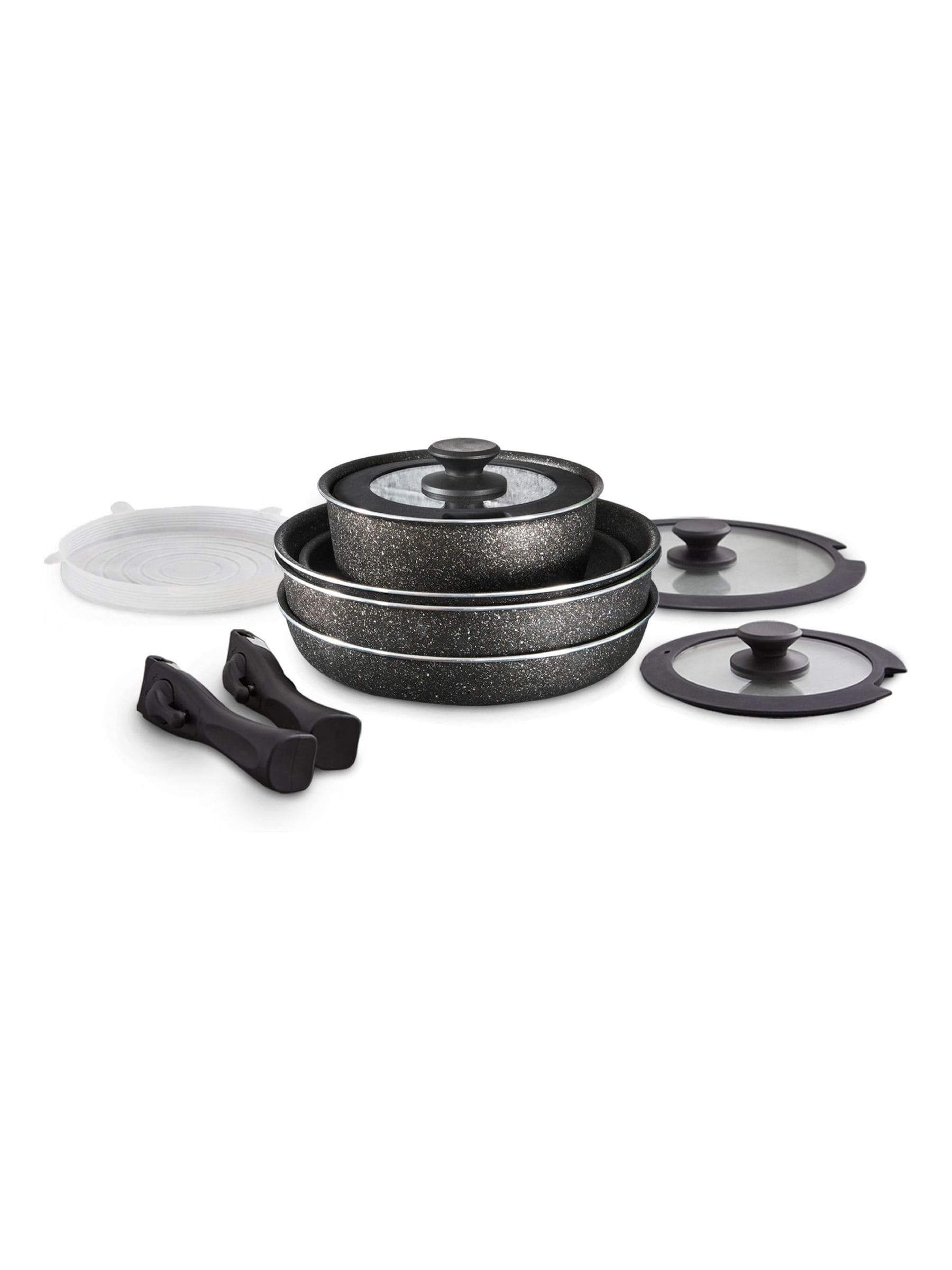 Tower Unisex Black Freedom Stacking Cookware Set, Piece, Precision Non-Stick, T900160 In Size 13 - Image 4