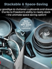 Tower Black 13 Piece Freedom Precision Frying Pan and Saucepan Set - Image 5 of 10