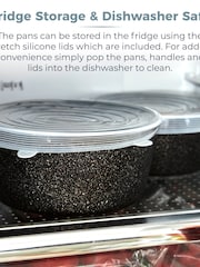 Tower Black 13 Piece Freedom Precision Frying Pan and Saucepan Set - Image 7 of 10