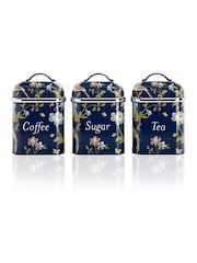 Laura Ashley Elveden Navy 3 Piece Canister Set - Image 1 of 11