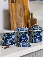 Laura Ashley Elveden Navy 3 Piece Canister Set - Image 2 of 11