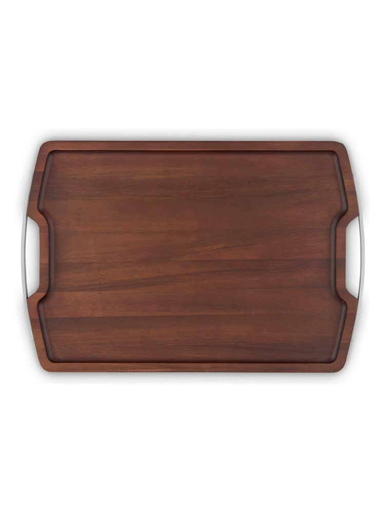 Sur La Table Walnut Rectangular Serving Tray - Image 1 of 9