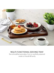 Sur La Table Walnut Rectangular Serving Tray - Image 3 of 9