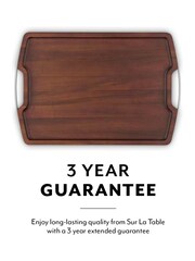 Sur La Table Walnut Rectangular Serving Tray - Image 8 of 9