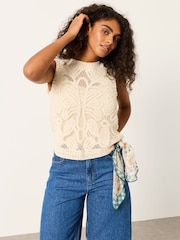 FatFace Natural Palm Pattern Tank - Image 2 of 7