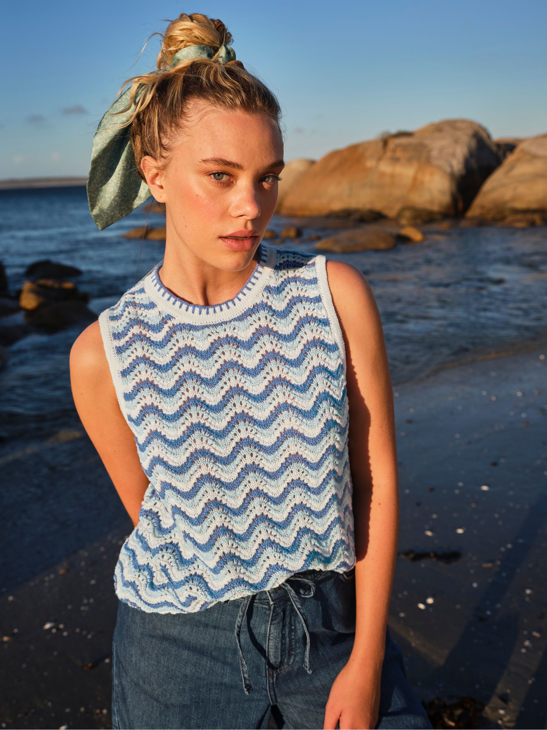 Fat Face Women - Jumper - Blue - Cotton