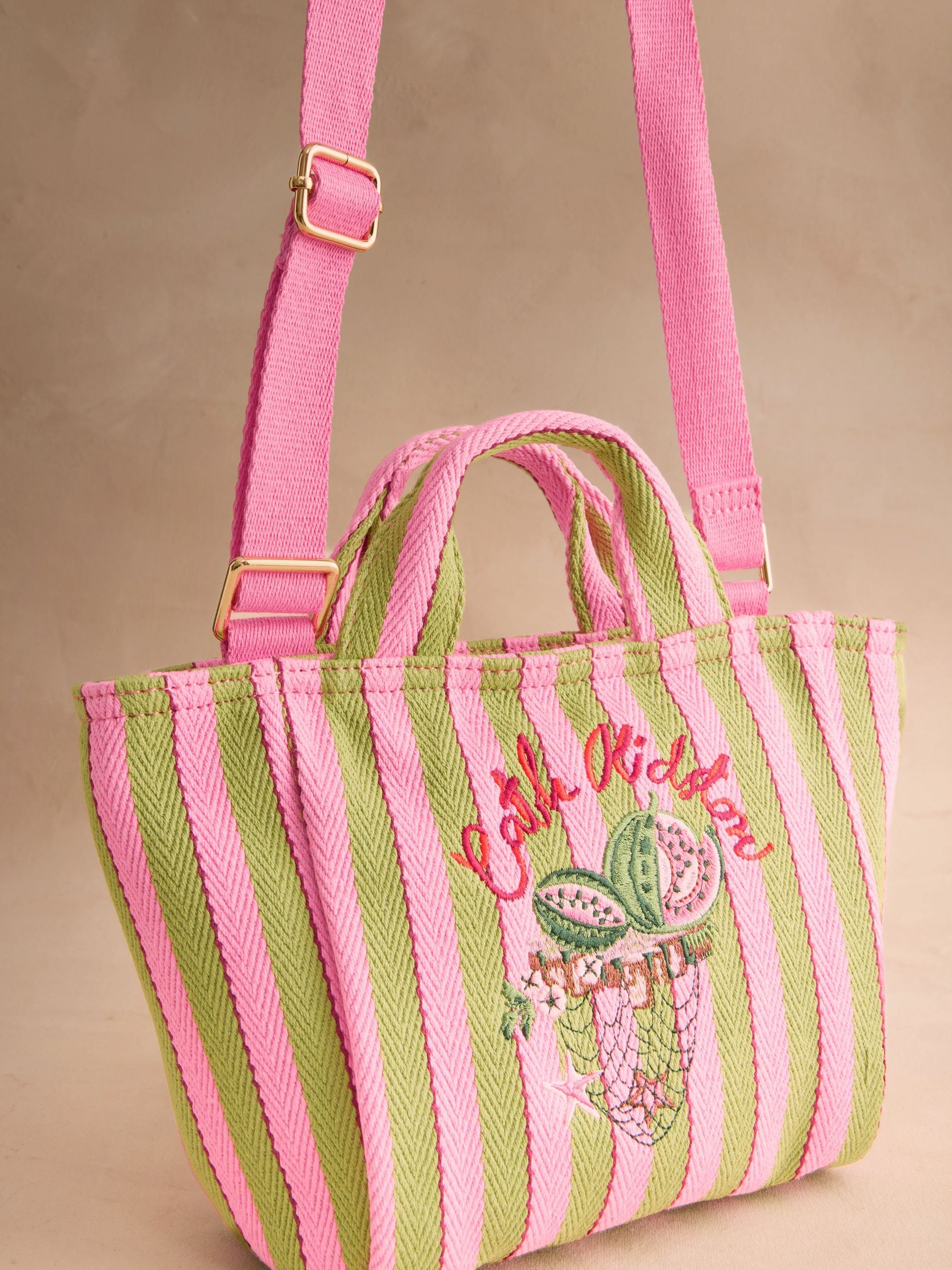 Buy Cath Kidston Pink Stripe Mini Tote Bag from the Next UK online
