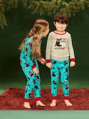 Hatley Blue Wild Winter Sports Kids Union Sleepsuit - Slika 1 iz 4
