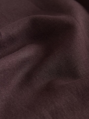 Chocolate Brown Balloon Leg Linen Cotton Blend Trousers - Image 6 of 7