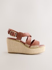 Tan Brown Forever Comfort®? Raffia Wedges - Image 5 of 9