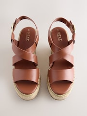 Tan Brown Forever Comfort®? Raffia Wedges - Image 6 of 9