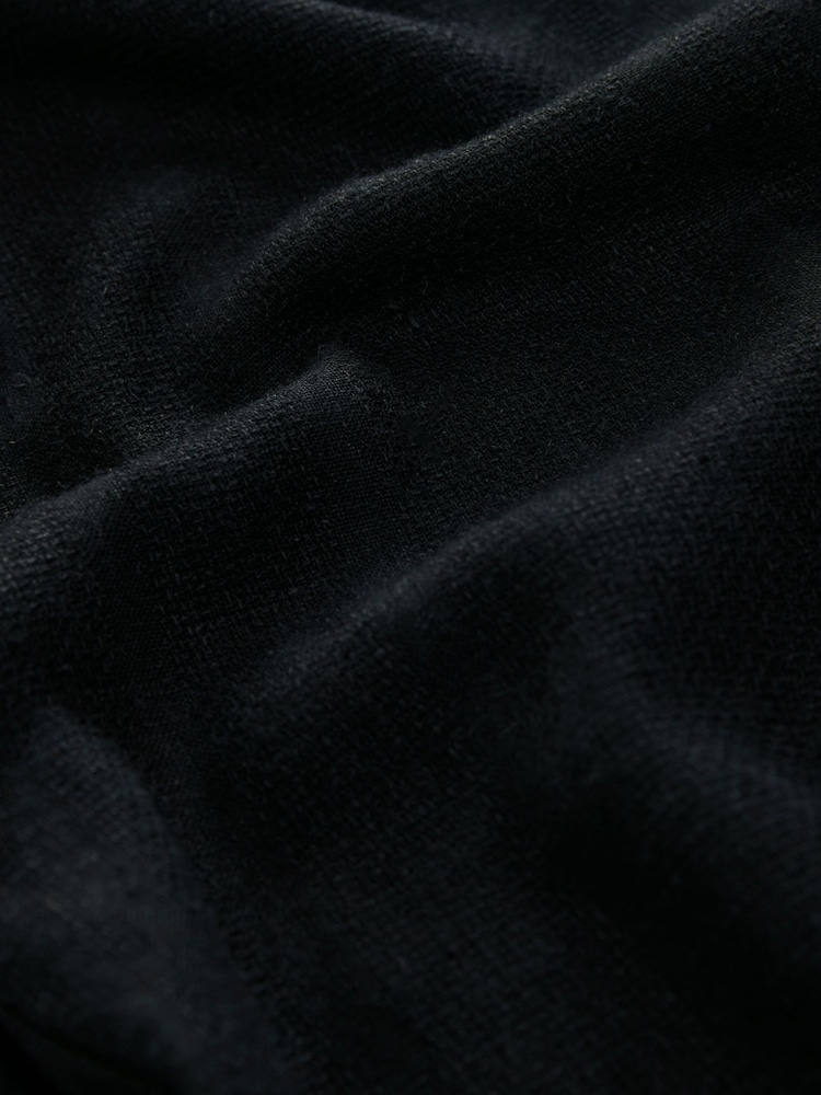 Black Viscose/Linen Blend Loungewear Trousers - Image 8 of 8