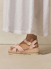 Pink Forever Comfort® Cross Over Wedges - Image 2 of 8