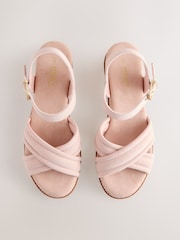 Pink Forever Comfort® Cross Over Wedges - Image 5 of 8