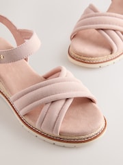 Pink Forever Comfort® Cross Over Wedges - Image 7 of 8