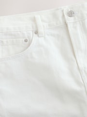 White Denim Mini Skort - Image 7 of 8