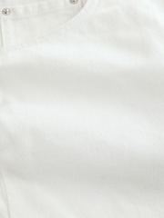 White Denim Mini Skort - Image 8 of 8