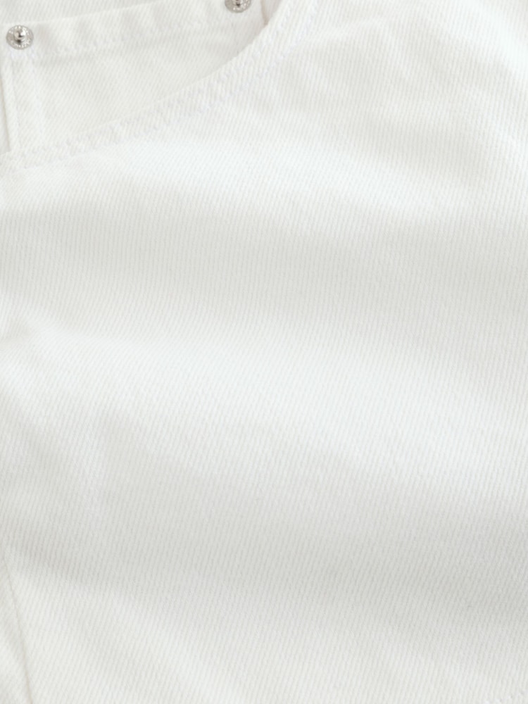 White Denim Mini Skort - Image 8 of 8