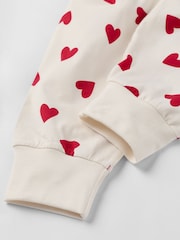 Polarn O. Pyret Natural Adult Heart Print Pyjamas - Image 2 of 2