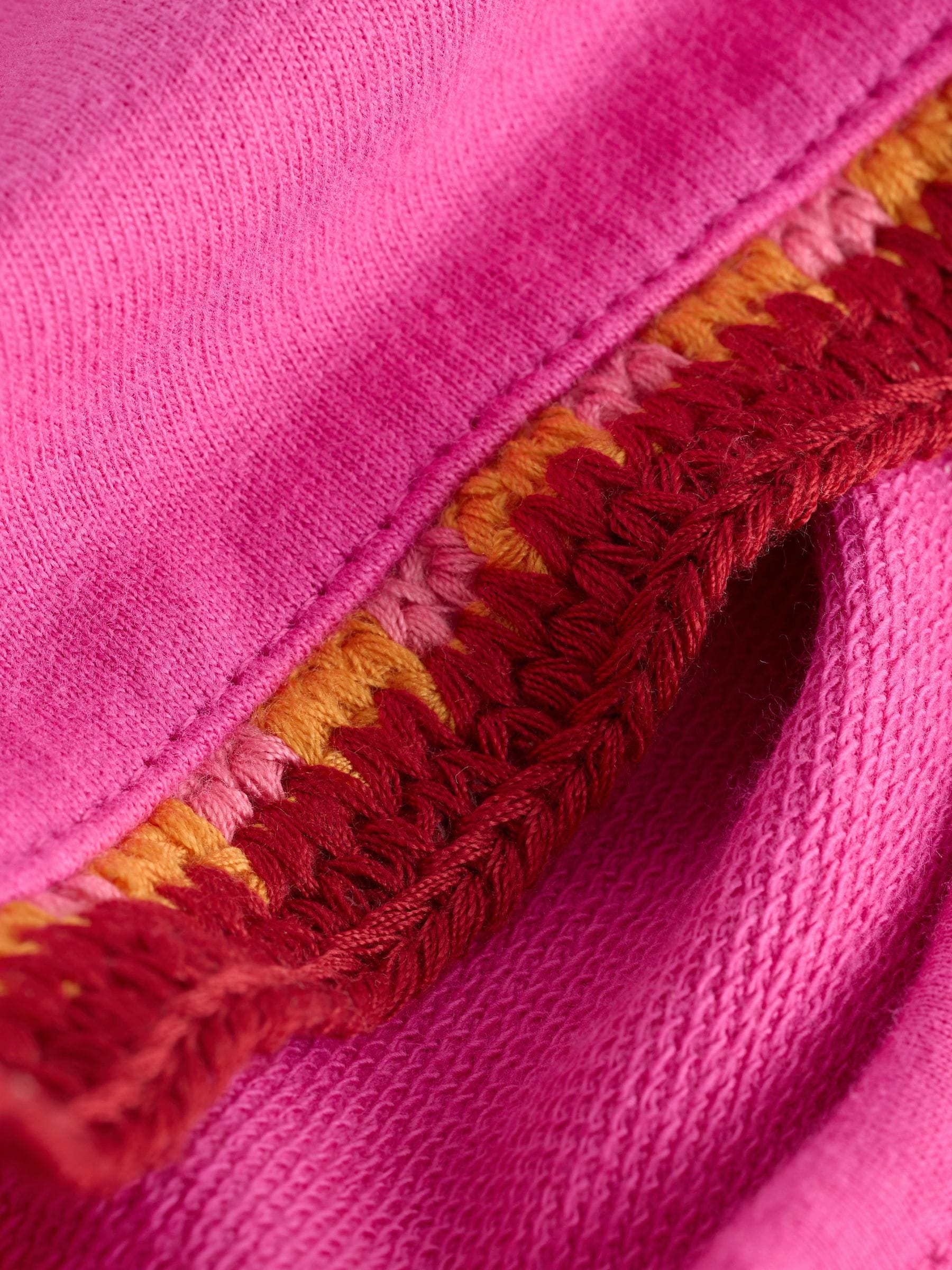 Comprar Rosa magenta - Shorts com acabamento em crochê (3-16anos
